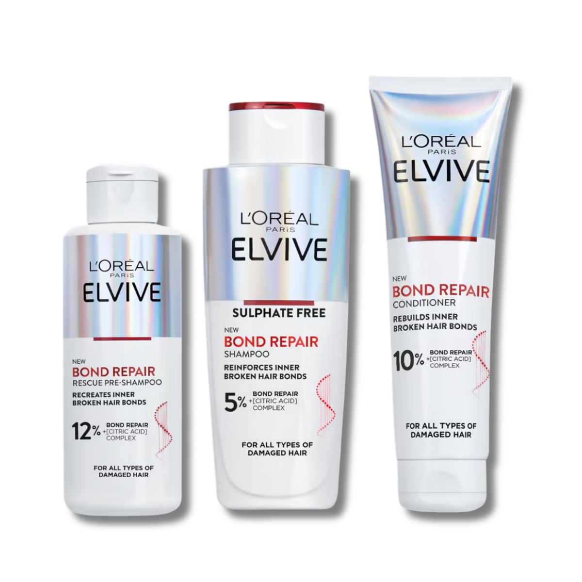 L Or al Paris Elvive Bond Repair 3 Step Routine Bundle For Damaged Hai l-or-al-paris-elvive-bond-repair-3-step-routine-bundle-for-damaged-hai