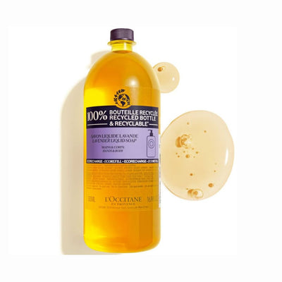 L'OCCITANE Shea Lavender Hands and Body Liquid Soap Eco Refill 500ml