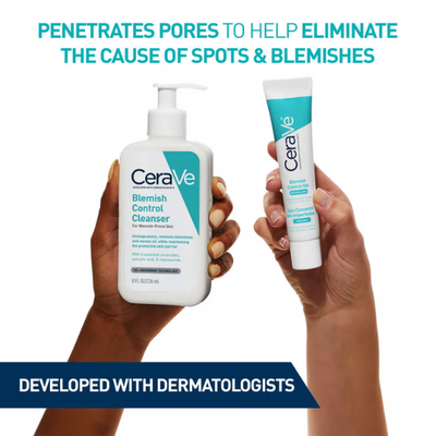 CeraVe Blemish Control Gel Moisturiser with 2% Salicylic Acid & Niacinamide for Blemish-Prone Skin 40ml