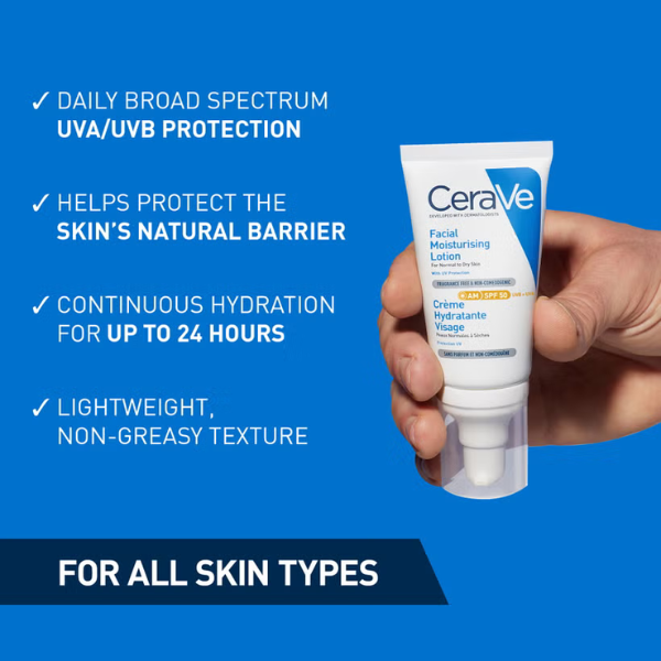 CeraVe Daily Care Routine for First Signs of Ageing Eye Cream Vitamin C Serum and Moisturiser with SPF50