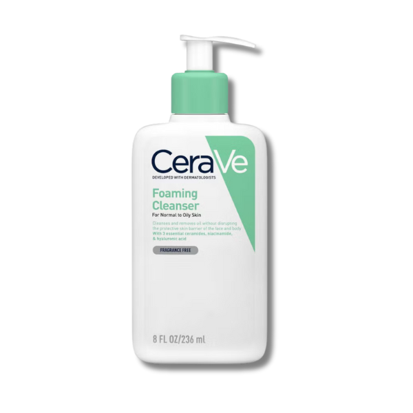 CeraVe Foaming Cleanser with Niacinamide for Normal to Oily Skin 236ml