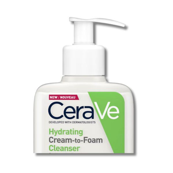 CeraVe Hydrating Cream-to-Foam Cleanser with Amino Acids for Normal to Dry Skin 236ml