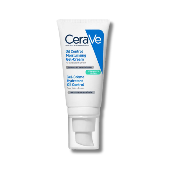 CeraVe Oil Control Moisturising Gel-Cream With Oil Absorbing Technology and Ceramides for Combination and Oily Skin 52ml