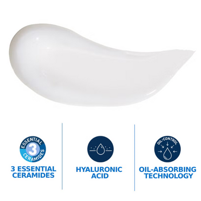 CeraVe Oil Control Moisturising Gel-Cream With Oil Absorbing Technology and Ceramides for Combination and Oily Skin 52ml