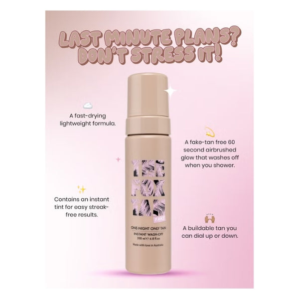The Fox Tan One-Night Only Tan Instant Wash-Off 200ml