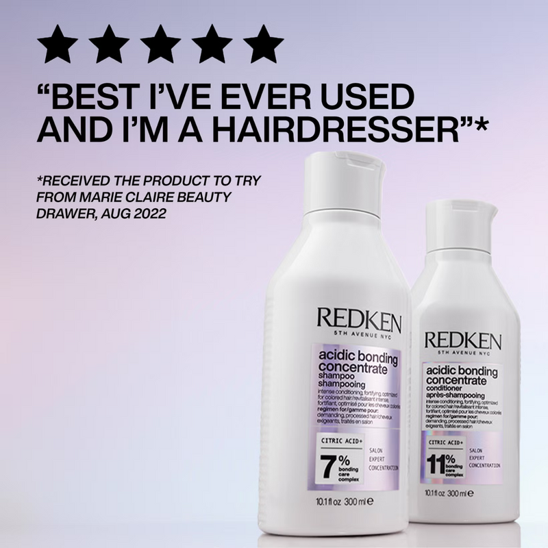 Redken Acidic Bonding Concentrate Shampoo 500ml, Conditioner 500ml and Leave-in Treatment 150ml Bond Repair Supersize Bundle
