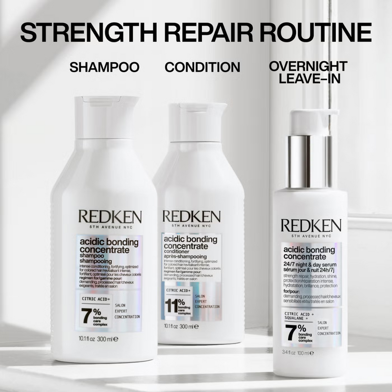 Redken Acidic Bonding Concentrate 24/7 Night and Day Hair Serum, Repair & Strengthen Damaged Hair 100ml