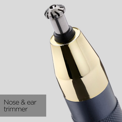BaByliss Super-X Metal Series Nose, Ear and Eyebrow Trimmer - Blue