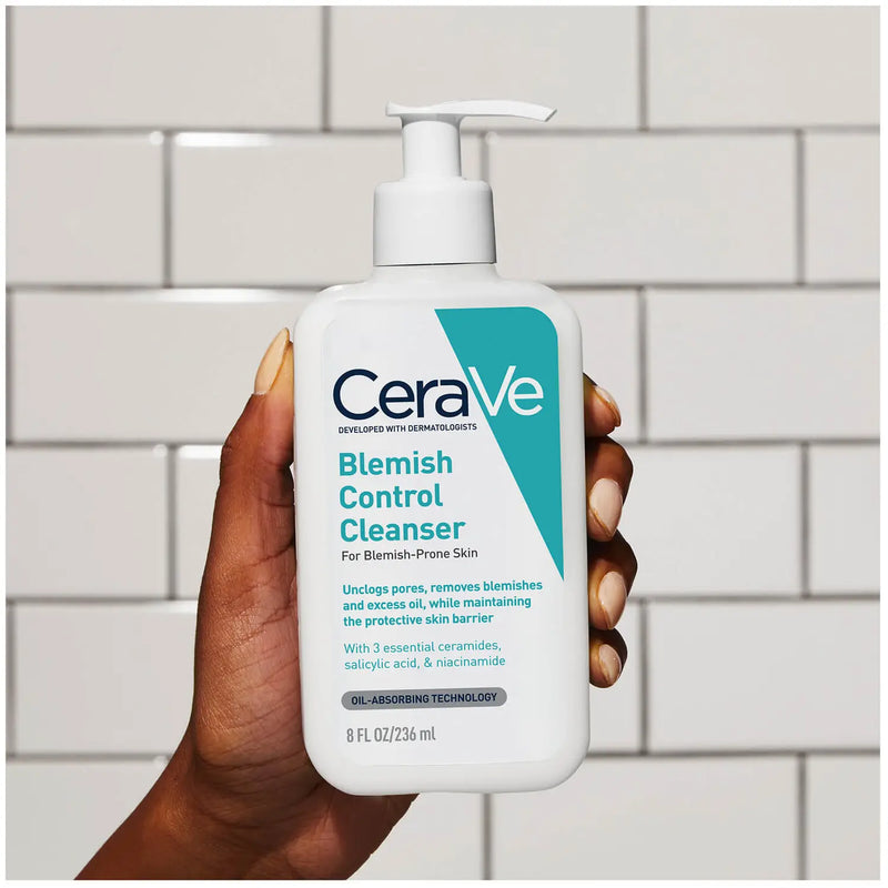 CeraVe Blemish Control Face Cleanser with 2% Salicylic Acid & Niacinamide for Blemish-Prone Skin 236ml