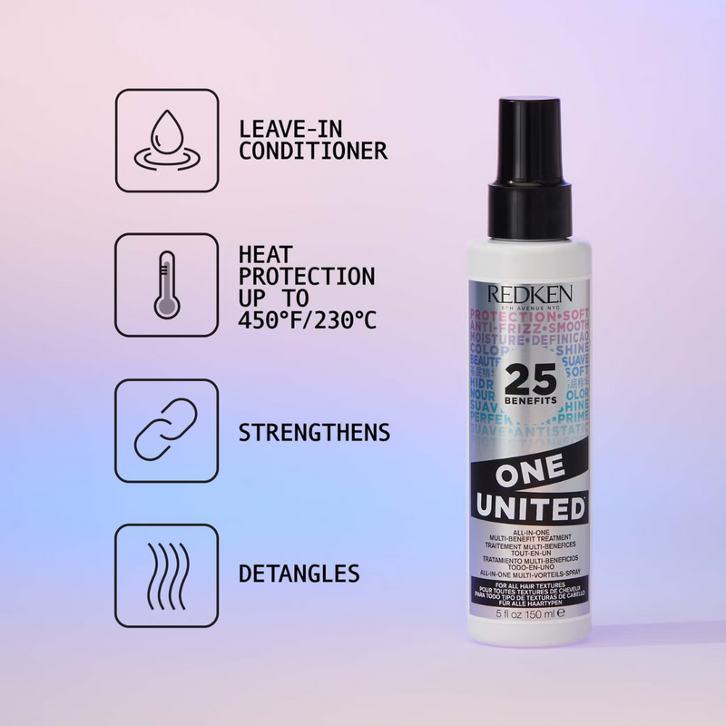Redken Volume Injection Shampoo, Conditioner and One United Treatment Spray Routine for Fine/Flat Hair