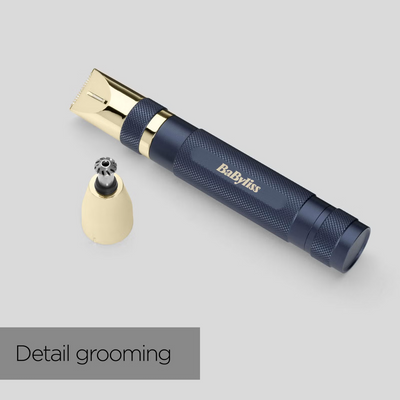 BaByliss Super-X Metal Series Nose, Ear and Eyebrow Trimmer - Blue