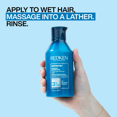 Redken Extreme Shampoo 300ml and Conditioner 300ml Bundle for Damaged Hair, with Protein and Strength Complex