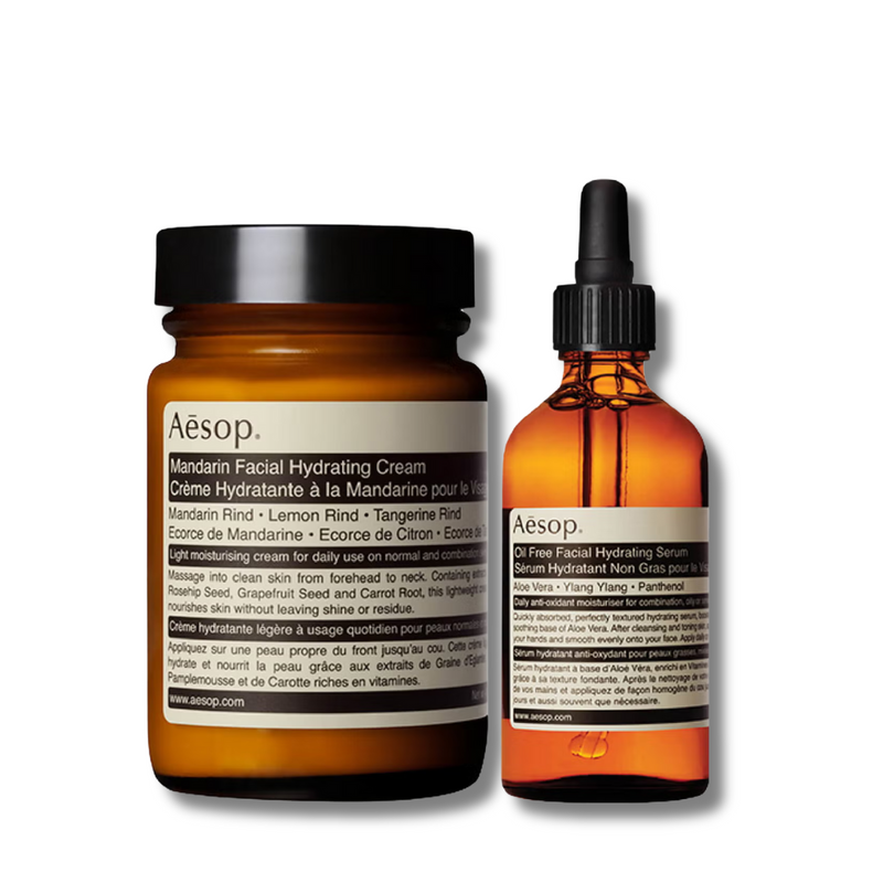 Aesop Mandarin Facial Cream and Lightweight Serum Duo