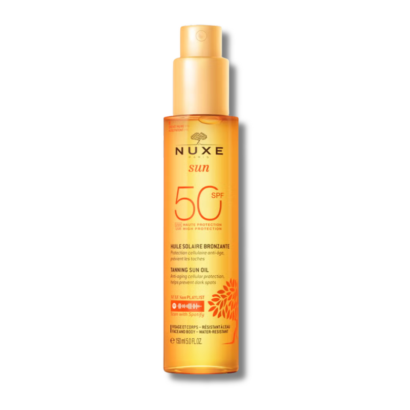 NUXE Face and Body Tanning Sun Oil High Protection SPF 50 150ml