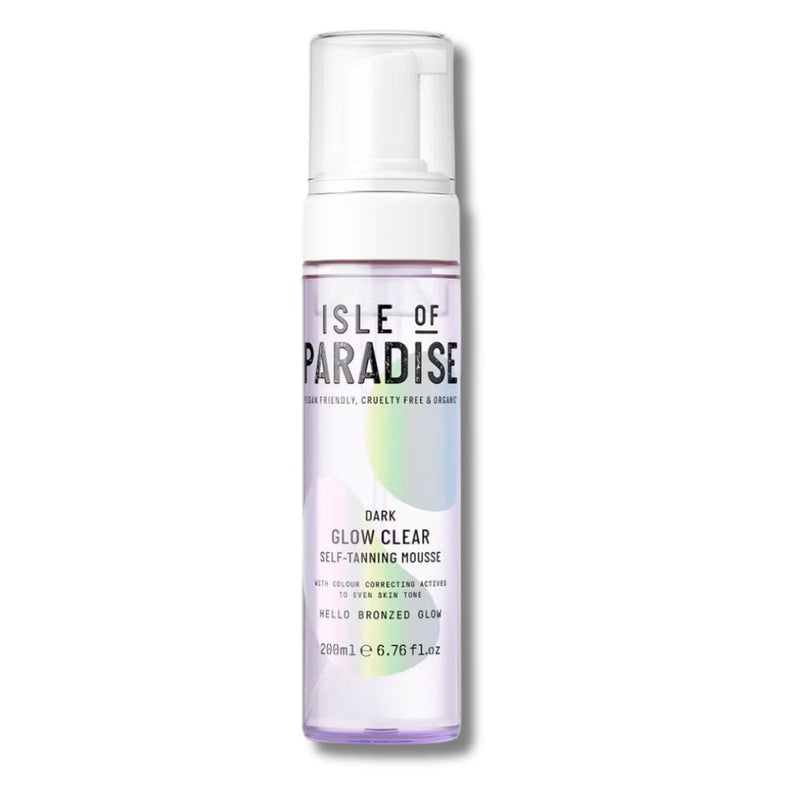 Isle of Paradise Glow Clear Self-Tanning Mousse - Dark 200ml