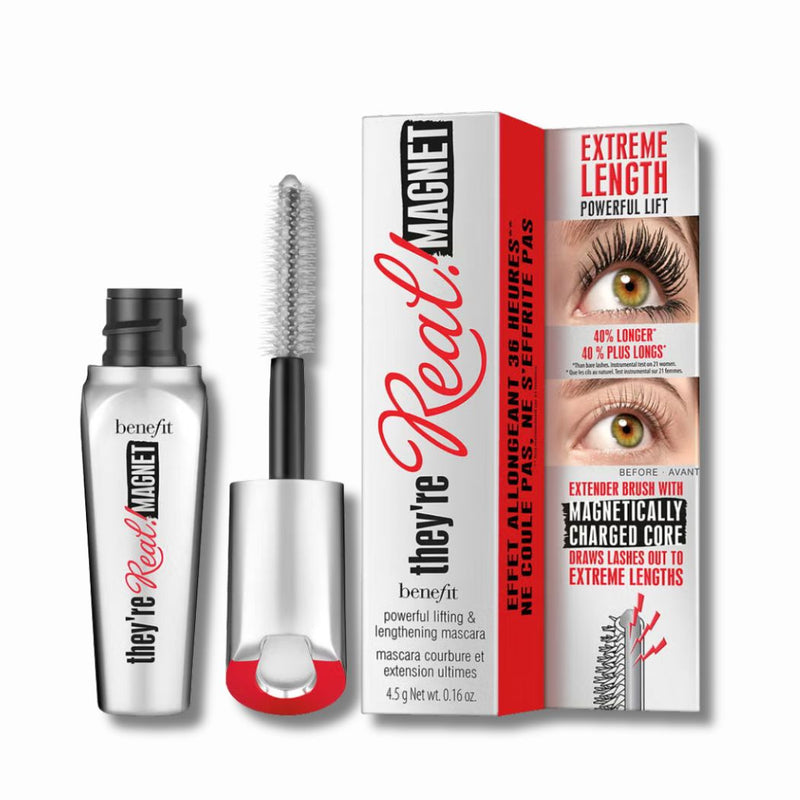 benefit They’re Real Magnet Extreme Lengthening and Powerful Lifting Mascara Mini - Supercharged Black
