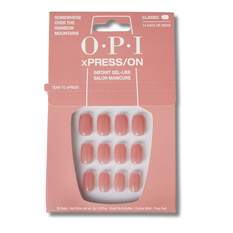 OPI xPRESS/ON - Somewhere Over the Rainbow Mountains Press On Nails Gel-Like Salon Manicure