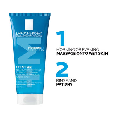 La Roche-Posay Effaclar Purifying Foaming Gel Cleanser for Oily, Blemish-Prone Skin 200ml