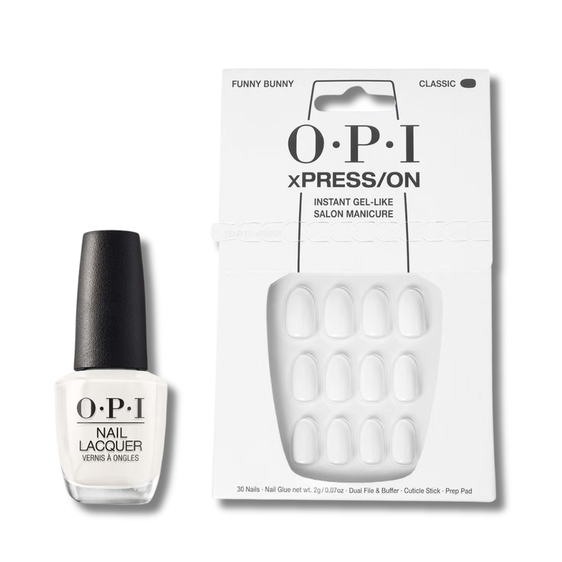 OPI xPRESS/ON Funny Bunny EXCLUSIVE and Funny Bunny Nail Polish Bundle
