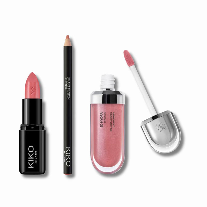 KIKO Milano Exclusive Rosey Nude Lip Trio