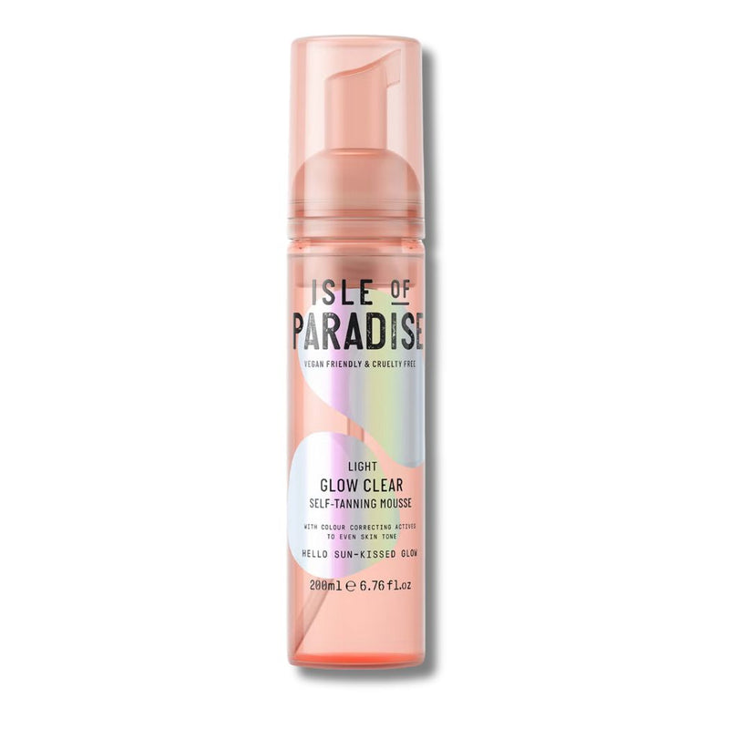 Isle of Paradise Glow Clear Self-Tanning Mousse - Light 200ml