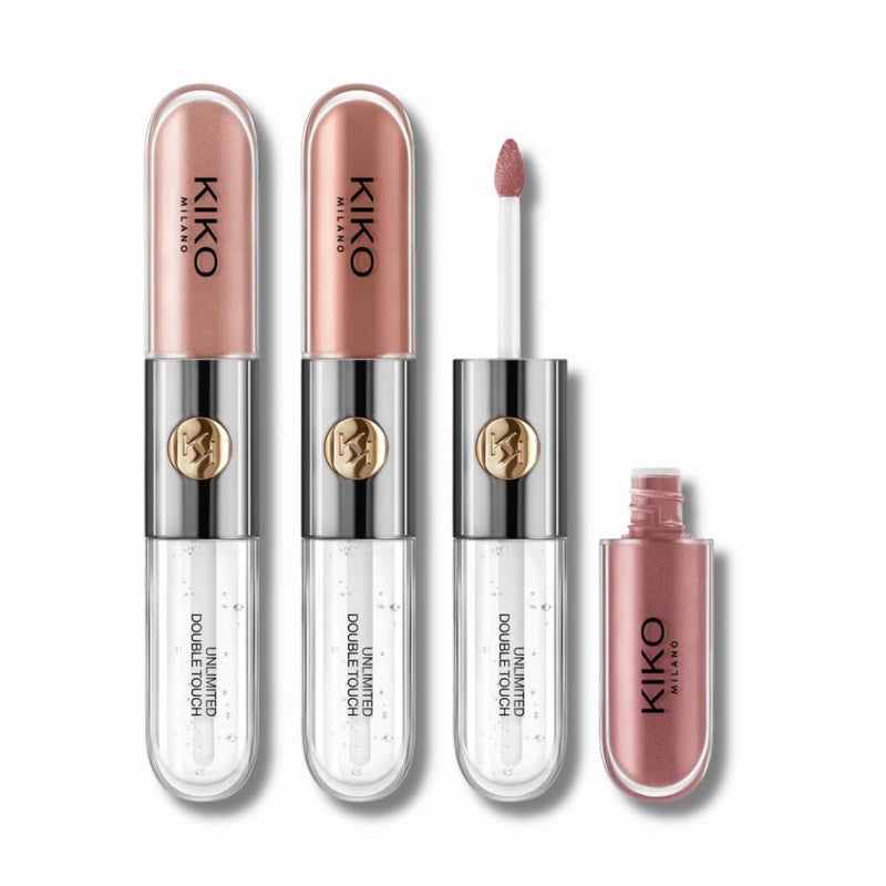 KIKO Milano Unlimited Double Touch Lip Set 18ml - Nude Attitude (Worth £38.97)