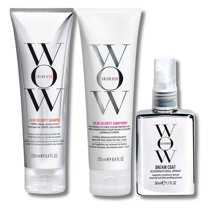 Color Wow Dream Clean Normal to Thick and Travel Dream Coat Supernatural Spray Trio