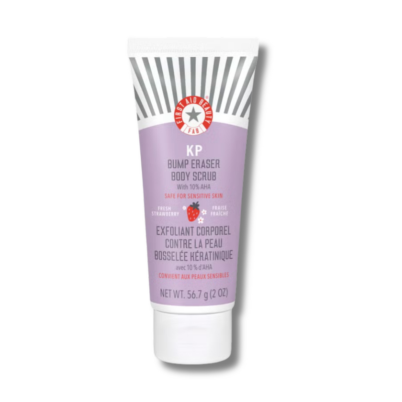 First Aid Beauty KP Bump Eraser Fresh Strawberry Body Scrub with 10% AHA 56.7g