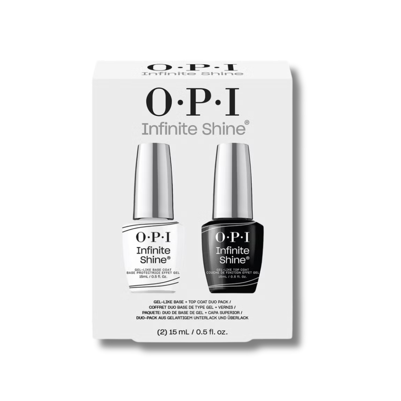 OPI Infinite Shine Long-Wear Gel-Like Base Coat and Top Coat Nail Polish Duo Pack 2 x 15ml