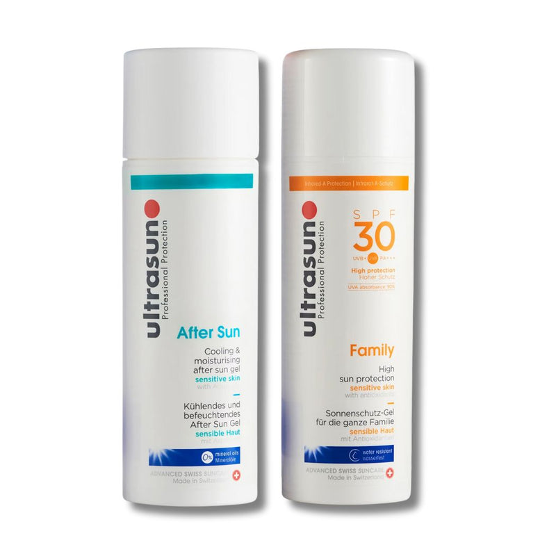 Ultrasun Family SPF 30 - Super Sensitive (150ml) and Ultrasun Aftersun