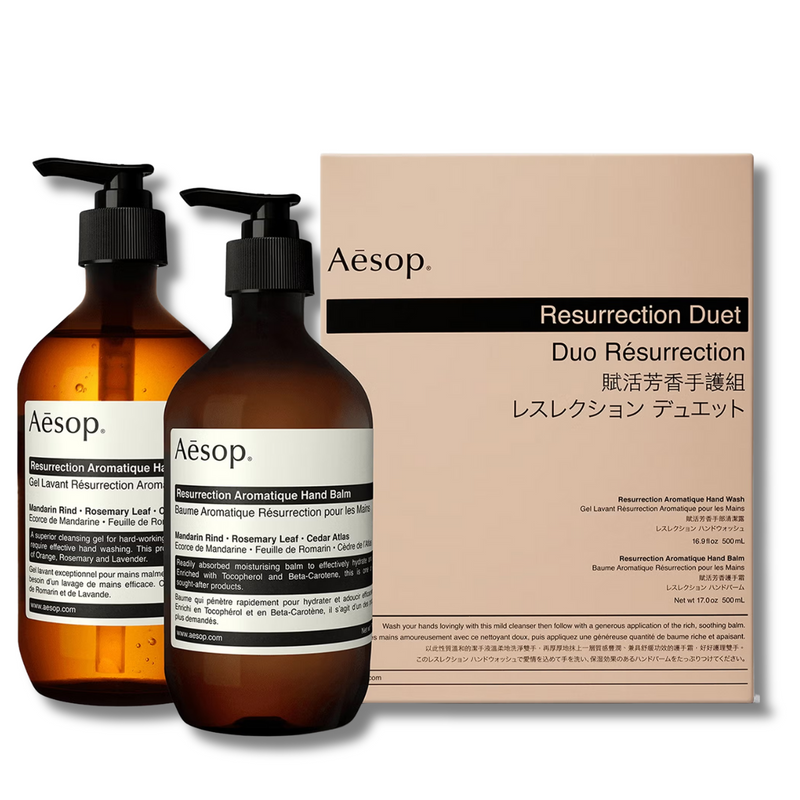 Aesop Resurrection Hand Cleanser and Balm Duet