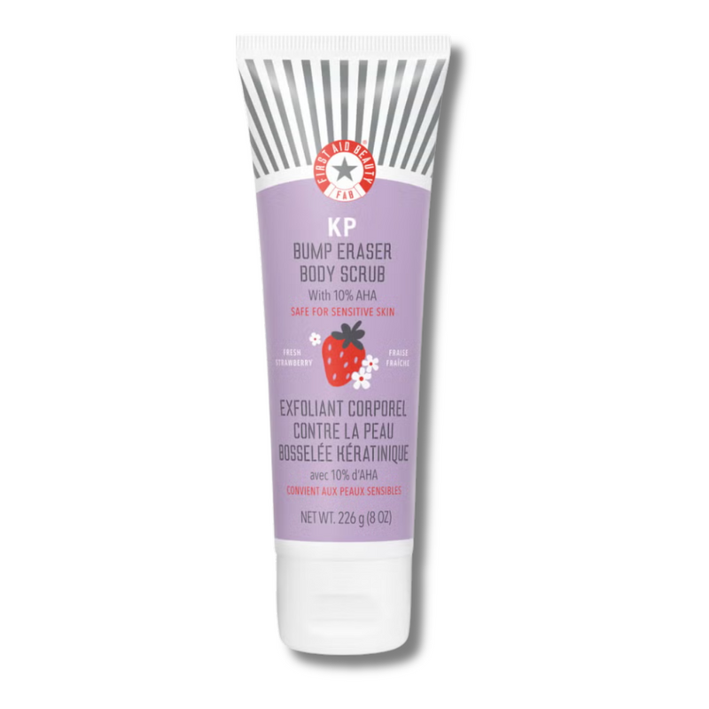 First Aid Beauty KP Bump Eraser Fresh Strawberry Body Scrub with 10% AHA 226g