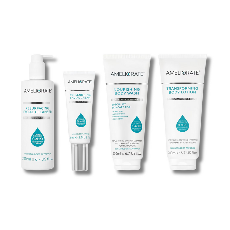 AMELIORATE Face & Body Dry Skin Bundle (Worth £80)