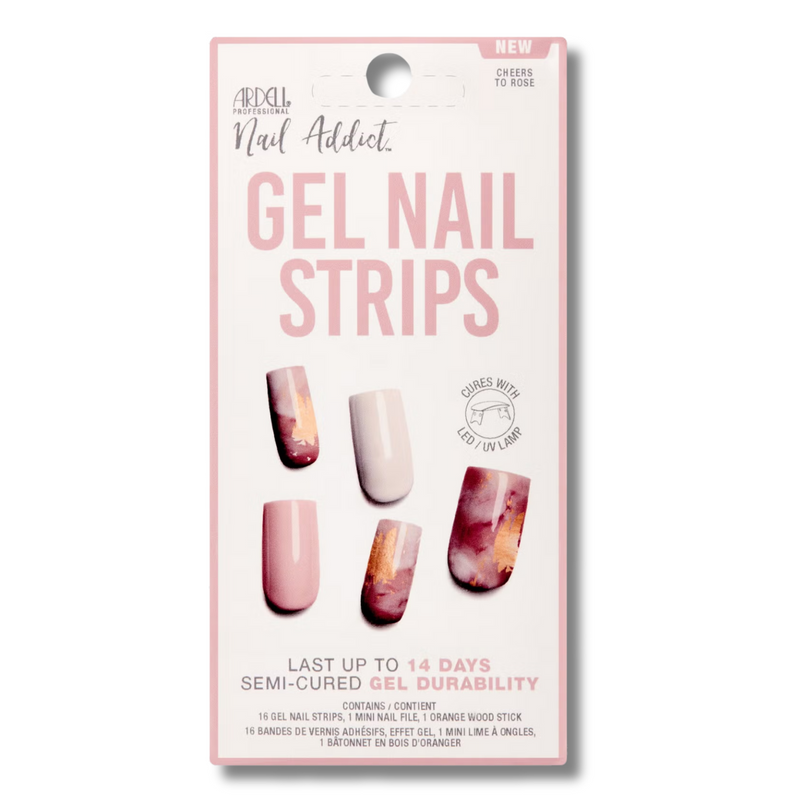 Ardell LED Gel Nail Art Strips  - Cheers to Rose