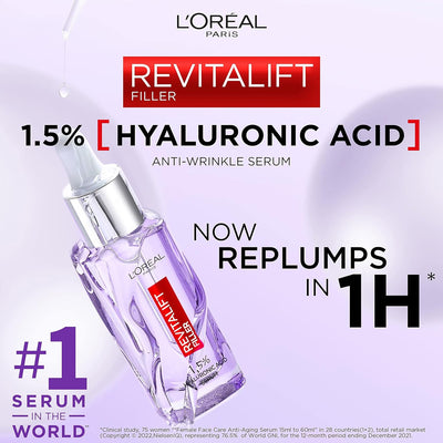 L'Oréal Paris 1.5% Hyaluronic Acid Revitalift Filler Serum 30ml