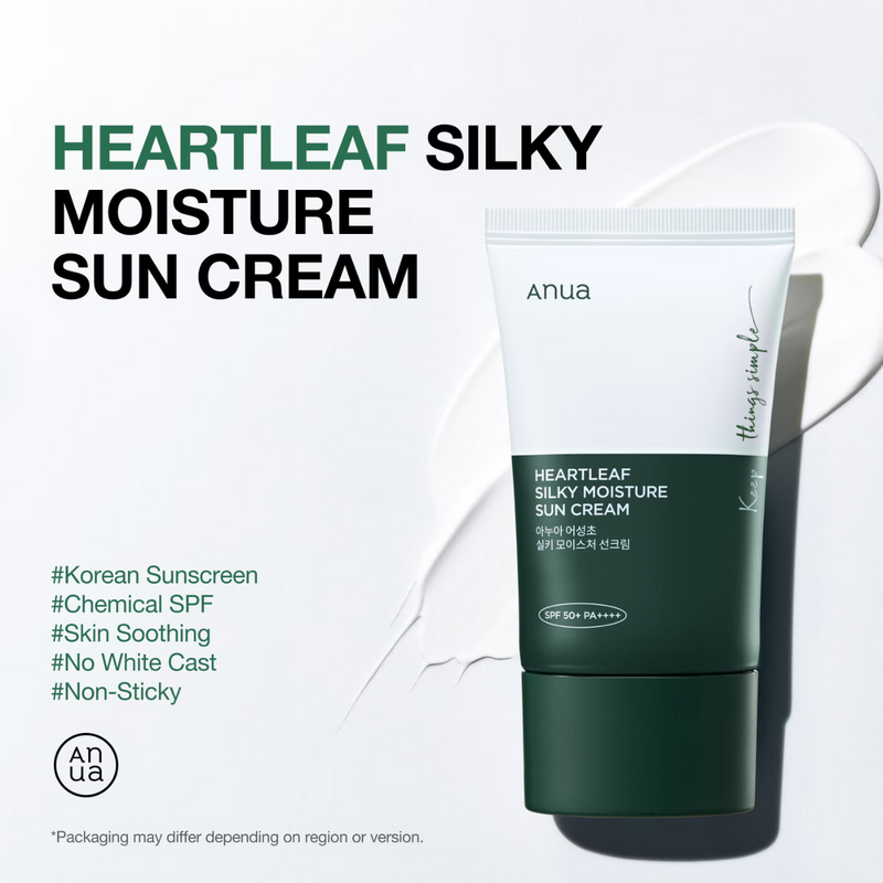 Anua SPF 50 Silky Moisture Sun Cream 50ml