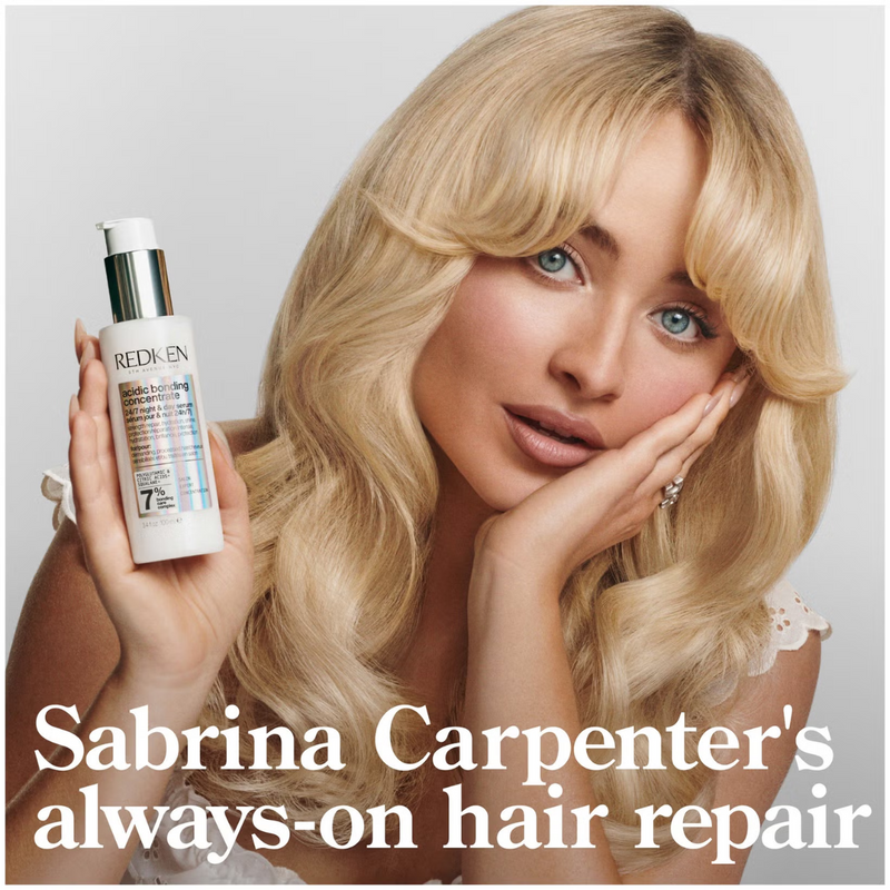 Redken Acidic Bonding Concentrate Shampoo 75ml, Conditioner 50ml, Leave-in Treatment 30ml and 24/7 Night and Day Serum 100ml