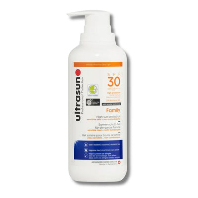 Ultrasun Family SPF 30 400ml and Ultrasun UV Face & Scalp Mist SPF50 150ml Bundle