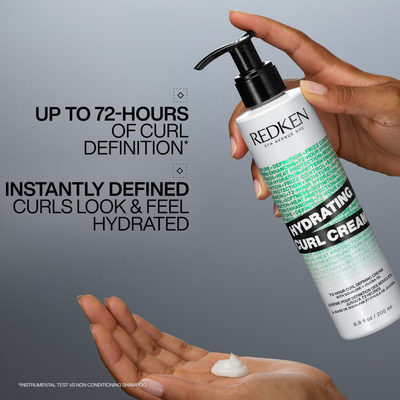 Redken Hydrating Curl Cream for Curly & Coily Hair, Up To 72-Hour Curl Defining Cream, Enhance Curl Pattern 250ml