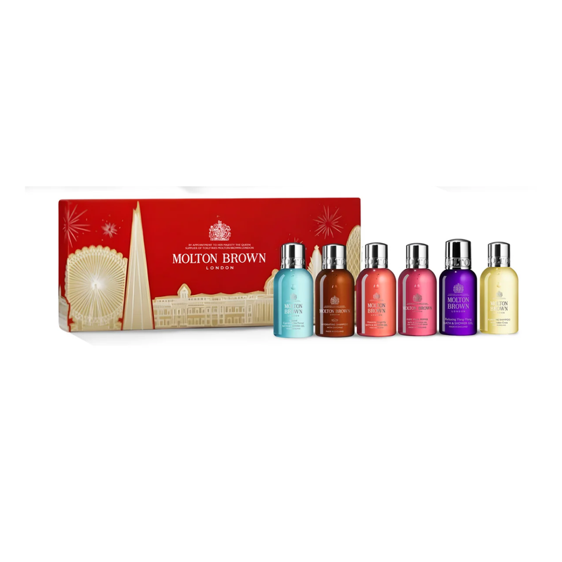 Molton Brown Luxury Bath & Shower Gel Discovery Set – 6 Fragrance Collection (6 x 30ml)