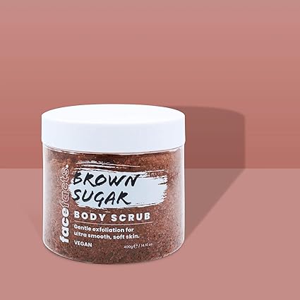Face Facts Body Scrubs  Brown Sugar  Exfoliates + Softens 400g