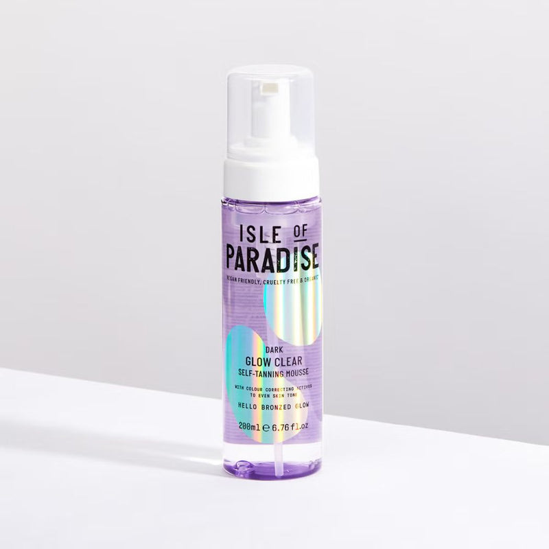 Isle of Paradise Glow Clear Self-Tanning Mousse - Dark 200ml