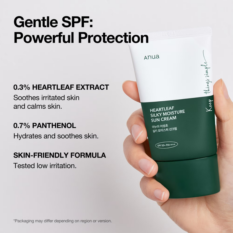 Anua SPF 50 Silky Moisture Sun Cream 50ml