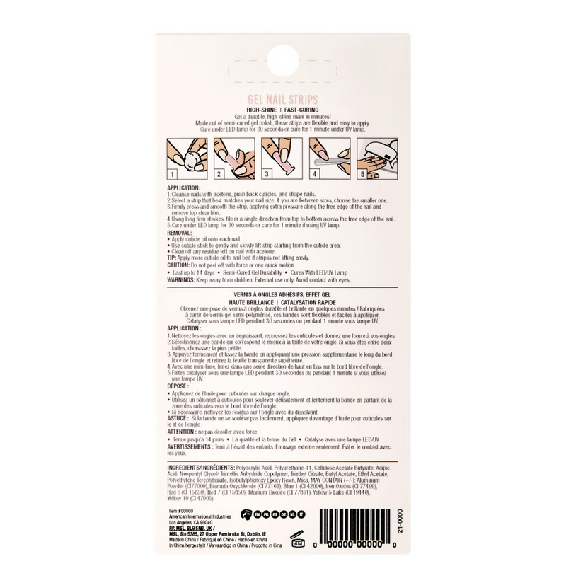 Ardell LED Gel Nail Art Strips  - Cheers to Rose