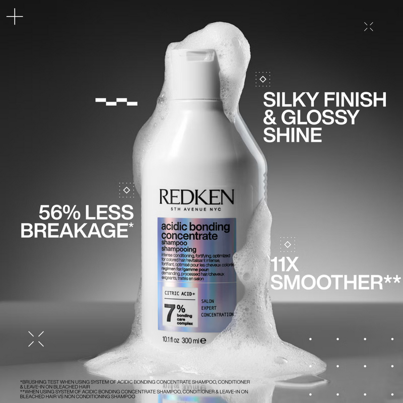Redken Acidic Bonding Concentrate Shampoo and Conditioner 500ml Bond Repair Supersize Bundle