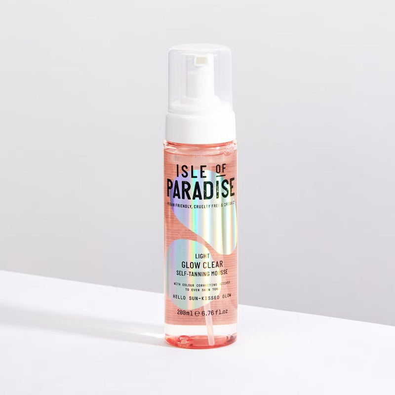 Isle of Paradise Glow Clear Self-Tanning Mousse - Light 200ml