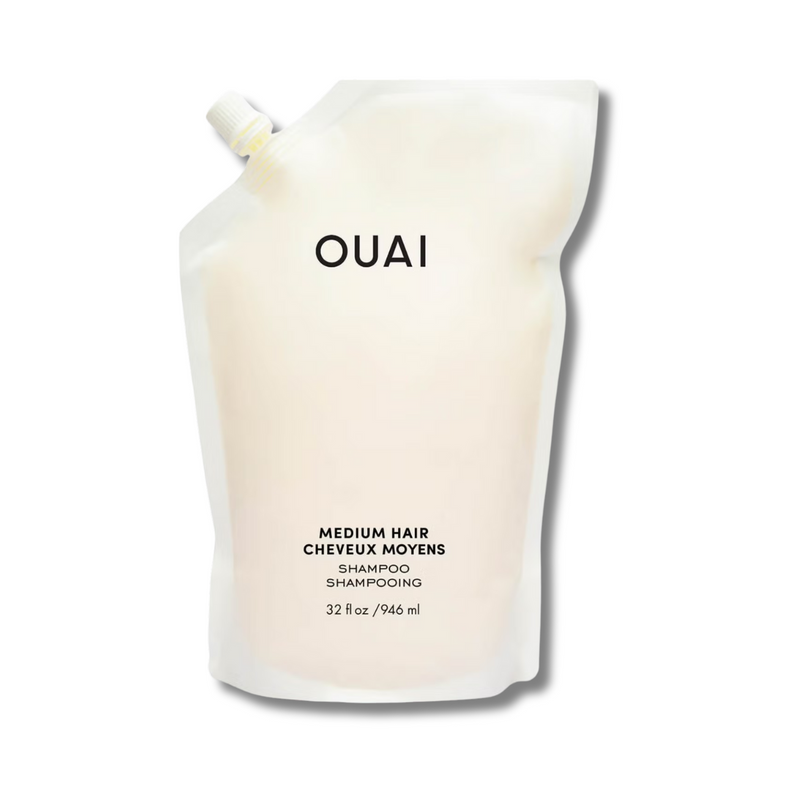 OUAI Medium Shampoo and Refill Bundle