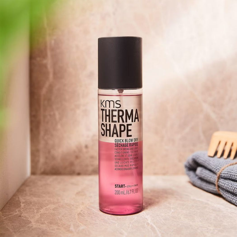 KMS Thermashape Quick Blow Dry Spray for Faster Drying and Light Conditioning 200ml