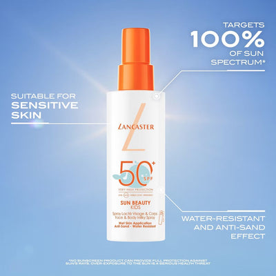 Lancaster Sun For Kids Face & Body Milky Spray SPF50+ 150ml