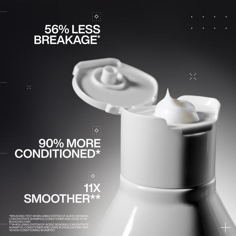 Redken Acidic Bonding Concentrate Shampoo 300ml, Conditioner 300ml, Leave-in Treatment 150ml and 24/7 Night & Day Serum Bundle